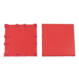 ALLNET ALL-BRICK-0368 BrickRknowledge - Plástico, 2x2, Rojo, Carcasa Superior e Inferior, Pack de 10