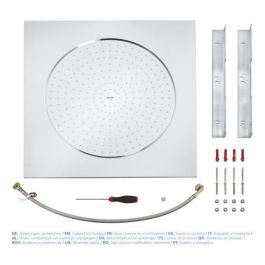 Grohe 27286000 Ducha de Techo Rainshower F-Series 20, 1 Chorro Lluvia DreamSpray, 508x508mm, Cromo StarLight, Antical SpeedClean
