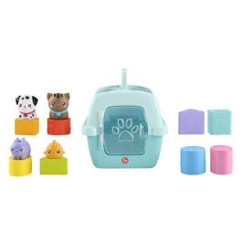 Fisher-Price Portamascotas Pet Pals apilables y encajables de juguete para bebés a partir de 4 meses
