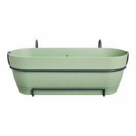 Elho ELH8711904522322 Macetero Vibia Campana Balconniere Allin1 50 cm para Balcón, Verde, 100% Reciclado, 50x26x17 cm