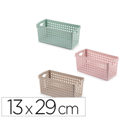 Plasticforte Cesta de Ordenación Rectangular Atlas Nº1, 13x29x12,7 cm, Plástico Reciclable, Colores Surtidos Precio: 23.68999952. SKU: B188DC4CCF