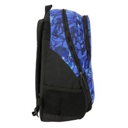 Mochila Escolar El Niño Roller Azul Negro 32 x 44 x 16 cm