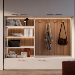 Emuca Lote de 10 tiradores para mueble Orlando, L136mm, intereje 96mm, Acero, Níquel satinado