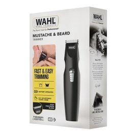 Wahl 5606-508 Cortabarbas Mustach&Beard con Precisión de 2-12mm y Cuchillas de Carbono Autoafilables, Ideal para Viajar
