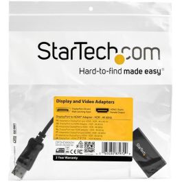 Adaptador DisplayPort a HDMI Startech DP2HD4K60H Negro