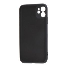 Carcasa negra de plástico soft touch para iphone 11