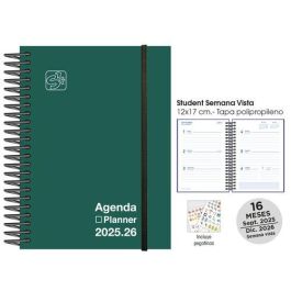 Agenda Anual (2025-26) Senfort 16 Meses Student Unicolor Espiral Tapa Pp Con Goma 120X170 S/V Verde Precio: 7.79000057. SKU: B15KC65PYB