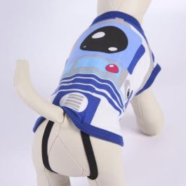 Camiseta Para Perro Single Jersey Star Wars R2-D2 Azul M