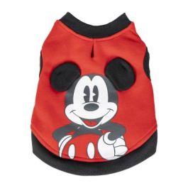 Sudadera Para Perro Aplicaciones Cotton Brushed Mickey Rojo XS