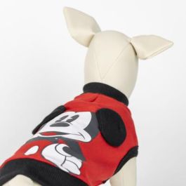 Sudadera Para Perro Aplicaciones Cotton Brushed Mickey Rojo