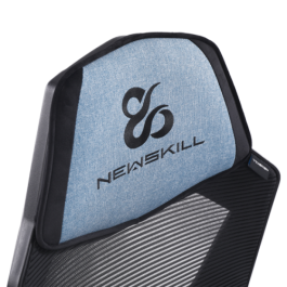 Newskill Gaming Eros Silla para videojuegos de PC Asiento acolchado Negro, Azul, Gris