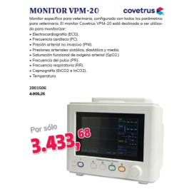 Monitor De Paciente Veterinario Impresora Etco2 Covetrus Precio: 6481.94999991. SKU: B1ANNJJ9MX