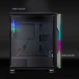 Tooq Caja Semitorre Gaming TQGCC103-B "Nightcity" Negra
