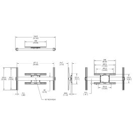 Soporte Rotatorio A Pared para Pantallas Gama Profesional Pfw 6858 90º Negro Vogels