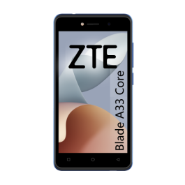 ZTE A33 Core Blue 5" Fw+ / Quadcore/ 32Gb Rom / 1Gb Ram / 2Mp + 0,3Mp / 2000Mah / 5W