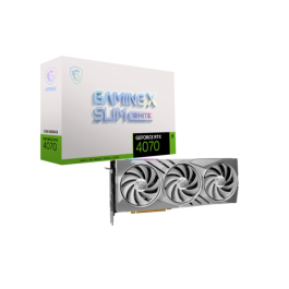 MSI GeForce RTX 4070 GAMING X SLIM WHITE 12G NVIDIA 12 GB GDDR6X Precio: 769.94999994. SKU: B16G6KJQYS