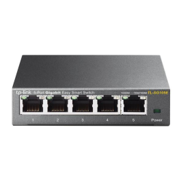 TP-Link TL-SG105E Switch Gestionado L2, 5 Puertos Gigabit Ethernet 10/100/1000, Soporte QoS, Capacidad de Conmutación 10 Gbit/s, Negro Precio: 25.4999998. SKU: S0224021