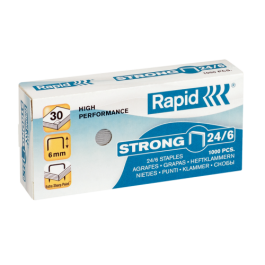 Rapid grapas strong 24/6 galvanizadas -caja de 1000- Precio: 0.85305. SKU: B18Z6JXE75