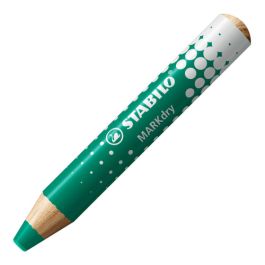 Stabilo marcador en seco markdry para pizarra blanca y de papel caja 5 ud verde