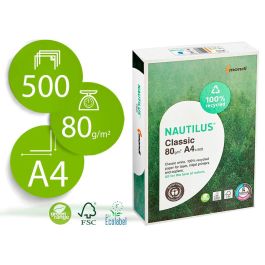 Papel Fotocopiadora Nautilus Din A4 80 gramos Paquete De 500 Hojas 100% Reciclado Precio: 8.49999953. SKU: B1GAT8LLLQ