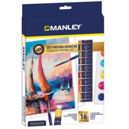 Set de Pintura Gouache Manley 16 Piezas Multicolor Precio: 13.98999943. SKU: B1DMKYMKDD