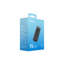 Disco Externo SSD Samsung Portable T5 EVO 2TB/ USB 3.2/ Negro