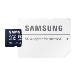 Tarjeta de Memoria Samsung Pro Ultimate 256GB microSD XC con Adaptador/ Clase 10/ 200MBs