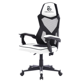 Newskill Gaming Eros Silla para videojuegos de PC Asiento acolchado Negro, Gris, Blanco