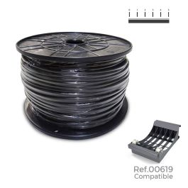 Carrete cable manguera plana negra 2x1,5mm 400m (audio) (bobina grande ø400x200mm) Precio: 347.94999943. SKU: B1KHZ7NP2L