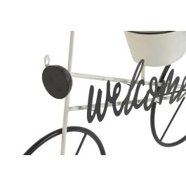 DKD Home Decor Expositor Terraza Y Jardin Blanco Negro 18 x 70 x 105 cm Welcome Bike