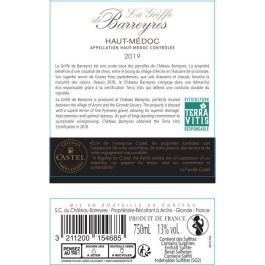 Château La Griffe de Barreyres 2018 Haut-Médoc - Vino tinto burdeos Château La Griffe de Barreyres 2018 Haut-Médoc - Vino tinto burdeos