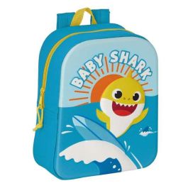 Mochila Escolar Baby Shark 3D Azul 22 x 27 x 10 cm Mochila Escolar Baby Shark 3D Azul 22 x 27 x 10 cm