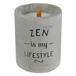 Home Deco Factory Vela Cemento Diámetro 8 cm Altura 10 cm Aroma Ropa Limpia/Cachemira