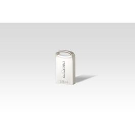 Transcend JetFlash 710S 256GB USB 3.2 Gen 1 (3.1 Gen 1) Pendrive Metálico Plata Anti-Polvo, Golpes y Salpicaduras
