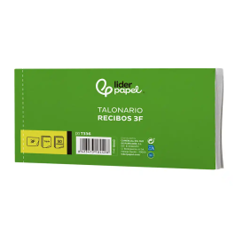 Liderpapel Talonario Recibos 3/fº Apaisado Original con Matriz y 2 Copias