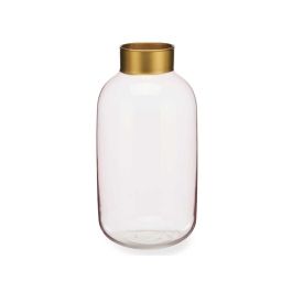 Giftdecor Jarron Cristal Liso Oro Grande Champagne 14.5x29.5x14.5cm Vidrio (Set de 6)