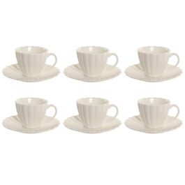 DKD Home Decor Set de 6 Tazas de Café Blancas de Porcelana 150ml - 8 x 7 x 10.5 cm Precio: 21.58999975. SKU: B1C7VA5DTZ