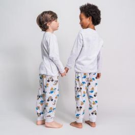 Pijama Largo Single Jersey Mickey Gris