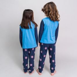 Pijama Largo Single Jersey Marvel Azul
