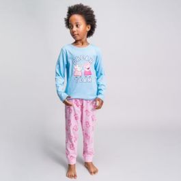 Pijama Largo Single Jersey Peppa Pig Azul Claro