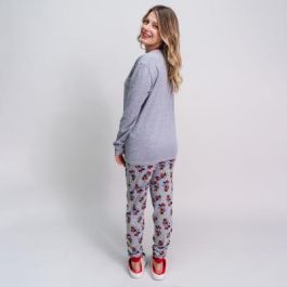 Pijama Largo Single Jersey Minnie Gris