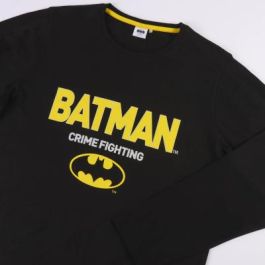 Pijama Largo Single Jersey Batman Negro