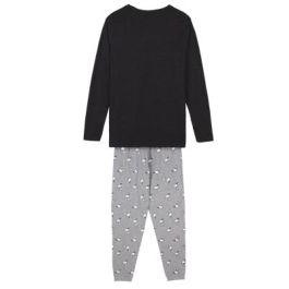 Pijama Largo Single Jersey Snoopy Gris