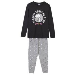 Pijama Largo Single Jersey Snoopy Gris Precio: 12.94999959. SKU: 2900000203
