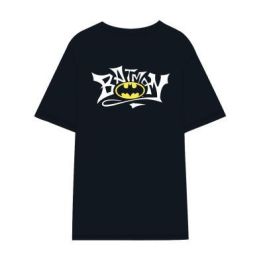 Camiseta de Manga Corta Hombre Batman Negro Unisex adultos XXL