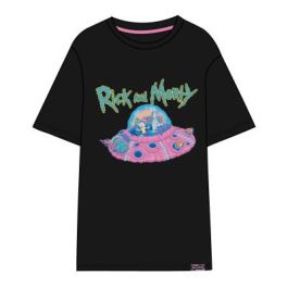 Camiseta Corta Single Jersey Rick And Morty Negro