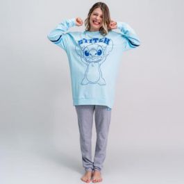 Pijama Stitch Mujer Azul claro S