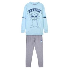 Pijama Stitch Mujer Azul claro S
