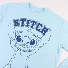 Pijama Stitch Mujer Azul claro M
