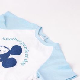 Pijama Corto Single Jersey Mickey Azul Claro